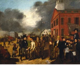 Prima elezione statale a Detroit, Michigan, c.1837